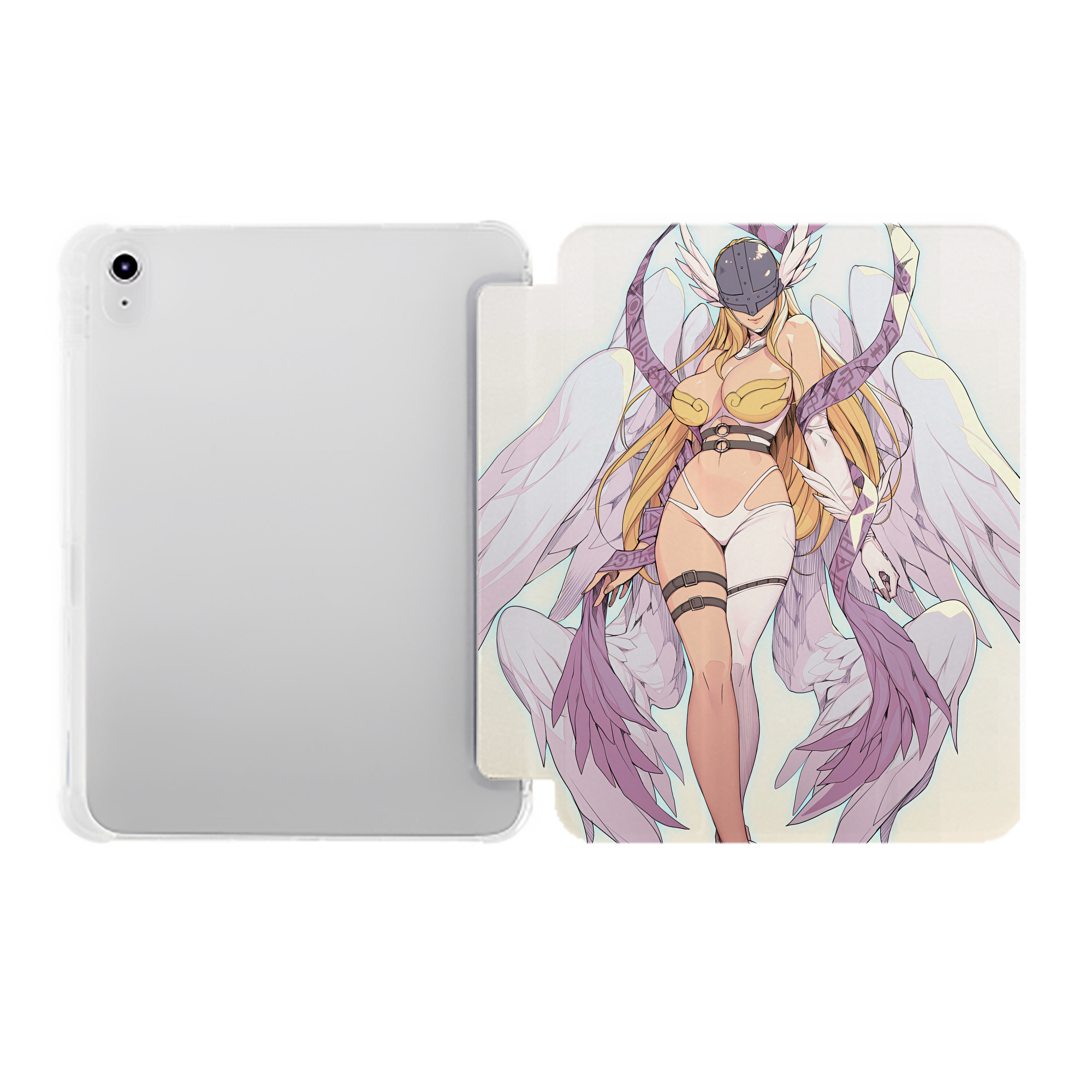 （画像用） Digimon デジタルモンスター/デジモン IPad ケース ペン収納付き 三つ折りスタンド PUレザー×シリコン 対応機種9.5/10.5/10.9インチ